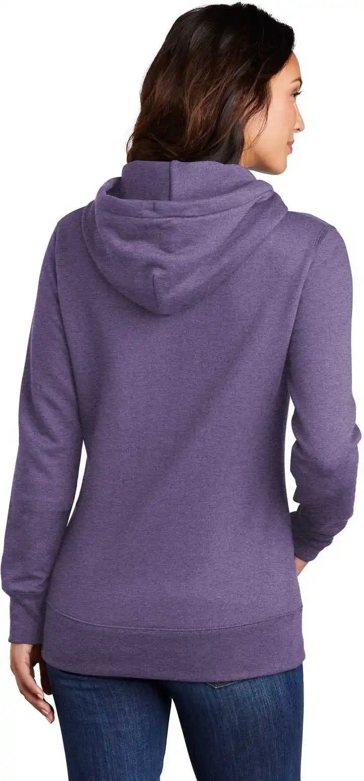 Port & Company Lpc78h Ladies Core Fleece Pullover Hooded Sweatshirt Heather Purple
