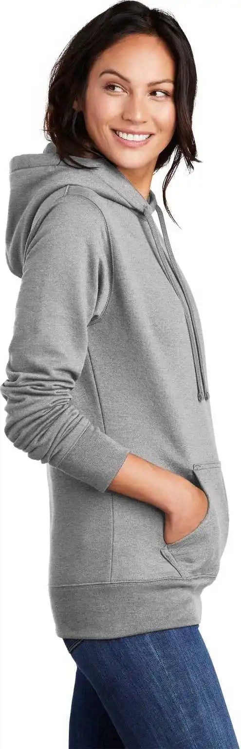 Port &amp; Company Lpc78h Ladies Core Fleece Pullover Hooded Sweatshirt Athletic Heather