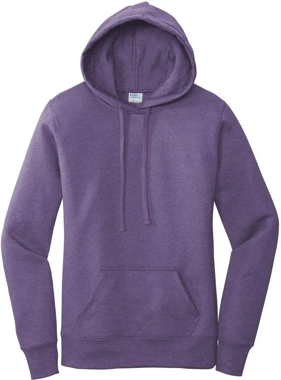 Port &amp; Company Lpc78h Ladies Core Fleece Pullover Hooded Sweatshirt Heather Purple