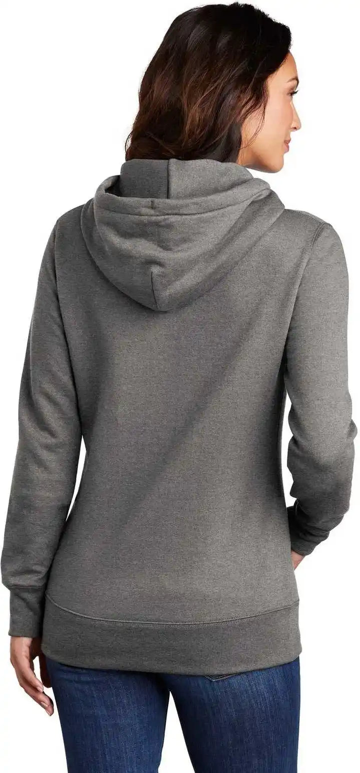 Port & Company Lpc78h Ladies Core Fleece Pullover Hooded Sweatshirt - Graphite Heather