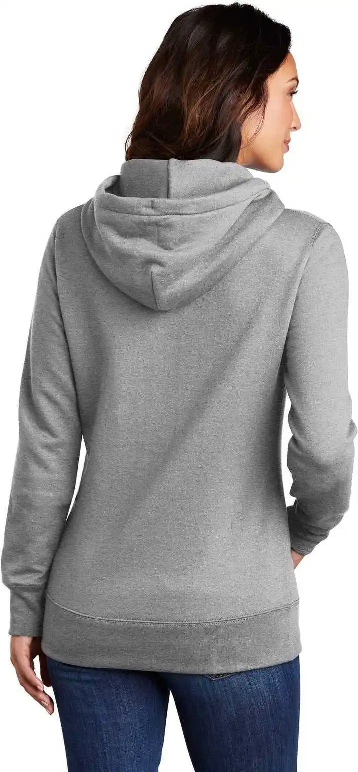 Port &amp; Company Lpc78h Ladies Core Fleece Pullover Hooded Sweatshirt Athletic Heather