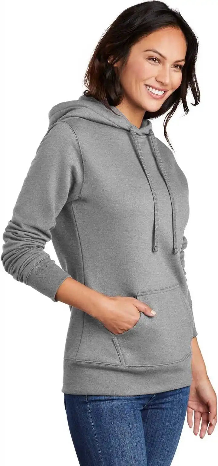 Port &amp; Company Lpc78h Ladies Core Fleece Pullover Hooded Sweatshirt Athletic Heather