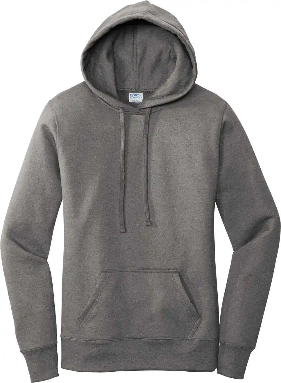 Port &amp; Company Lpc78h Women’s Core Fleece Pullover Hooded Sweatshirt - Graphite Heather