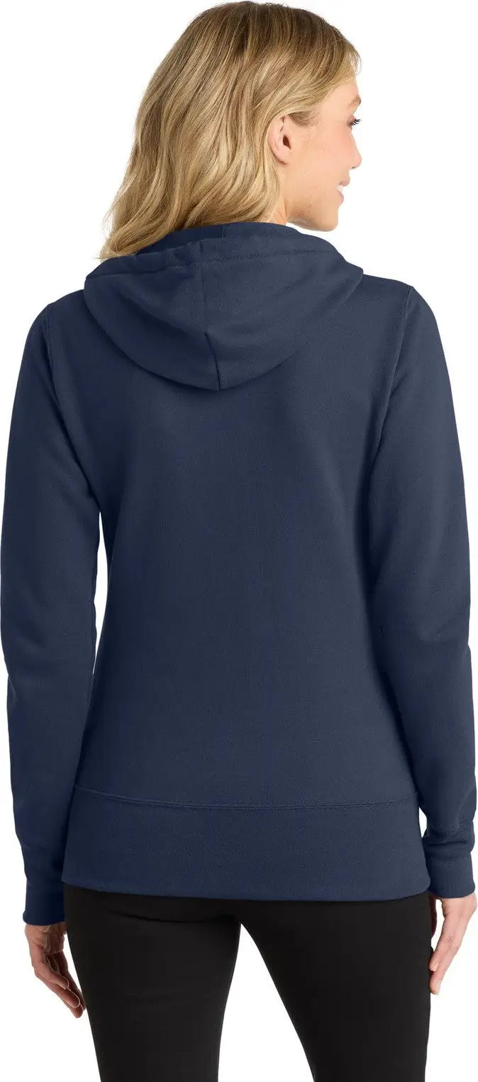 Port & Company Lpc78zh co Women’s Core Fleece Full-zip Hooded Sweatshirt - Navy