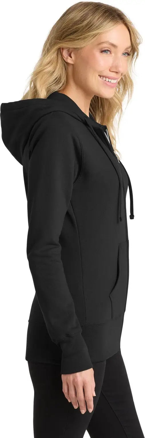 Port & Company Lpc78zh co Women’s Core Fleece Full-zip Hooded Sweatshirt - Jet Black
