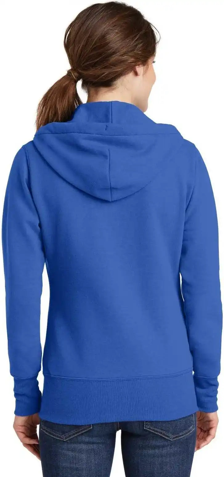 Port &amp; Company Lpc78zh Ladies Core Fleece Full Zip Hooded Sweatshirt Royal