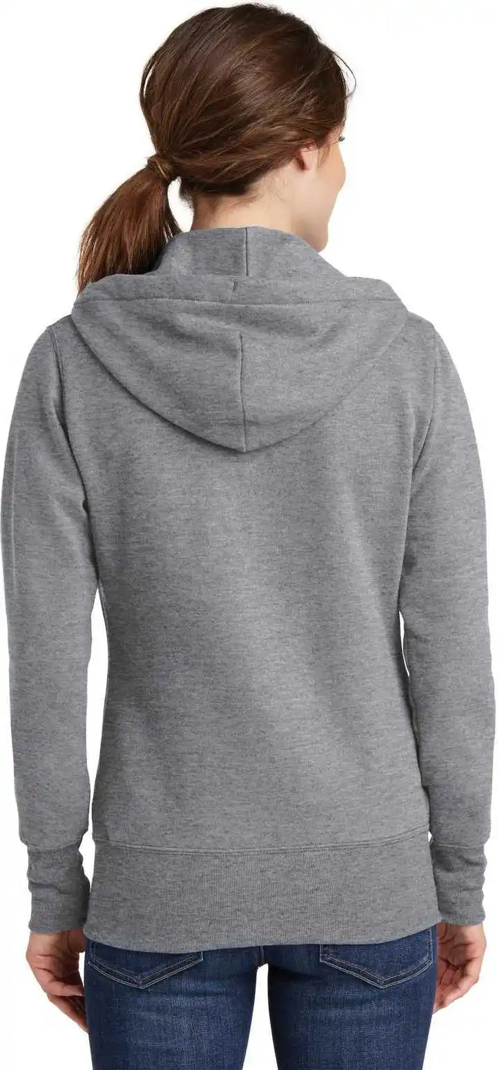 Port & Company Lpc78zh Ladies Core Fleece Full-zip Hooded Sweatshirt - Athletic Heather