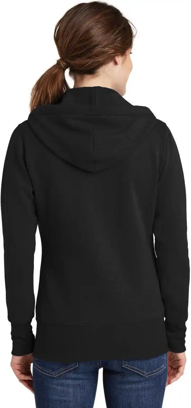 Port & Company Lpc78zh Ladies Core Fleece Full-zip Hooded Sweatshirt - Jet Black