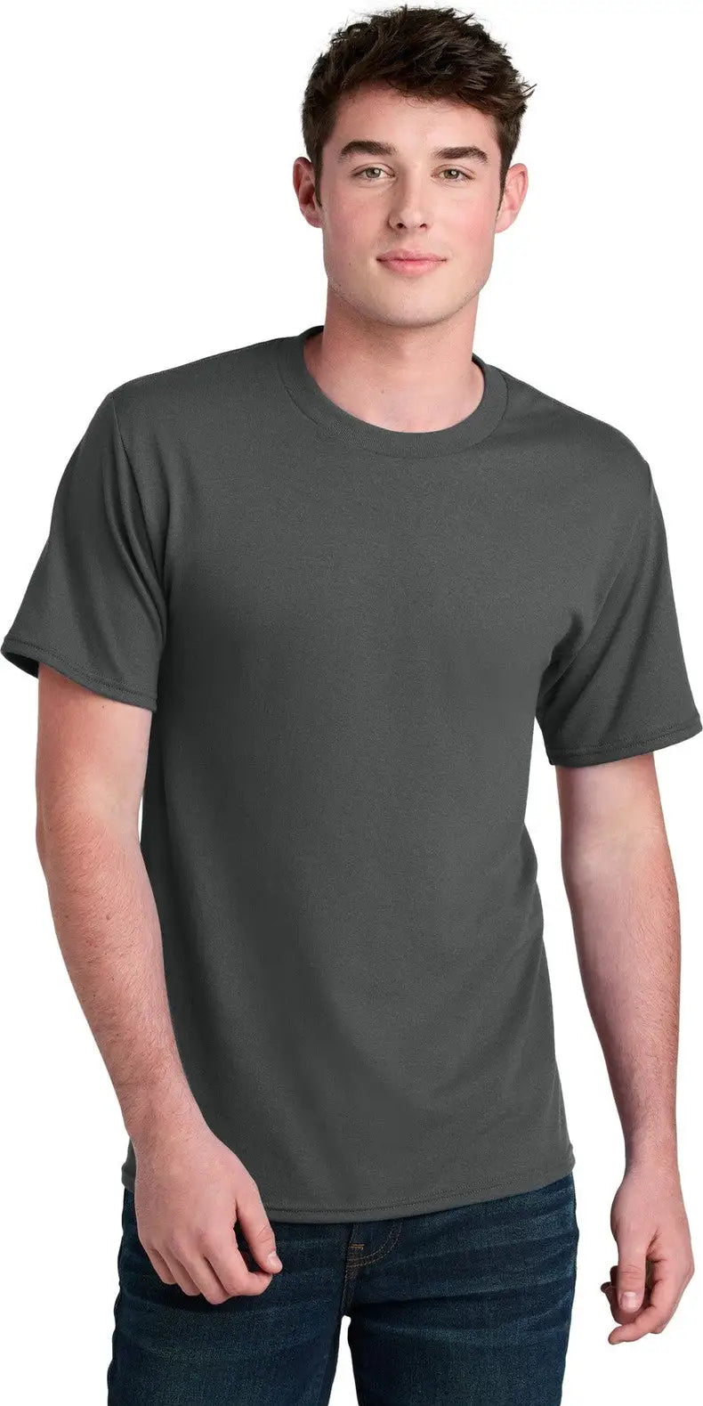 Port & Company Pc01 co Core Blend Recycled Tee - Charcoal - Adult s
