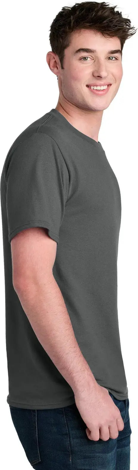 Port & Company Pc01 co Core Blend Recycled Tee - Charcoal