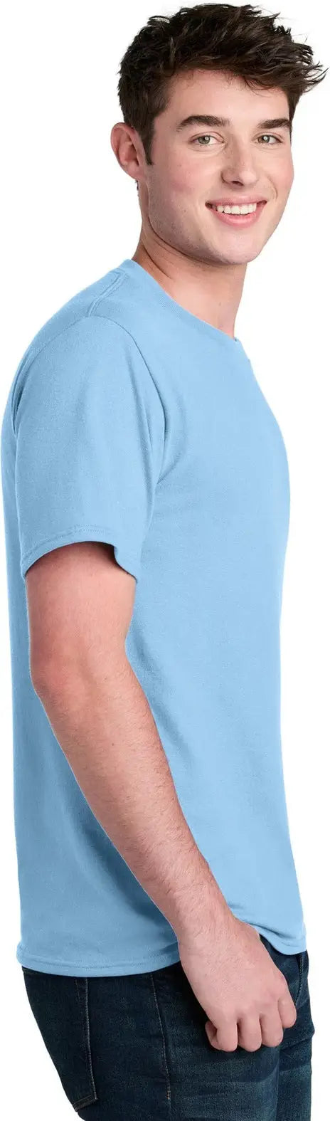 Port & Company Pc01 co Core Blend Recycled Tee - Light Blue