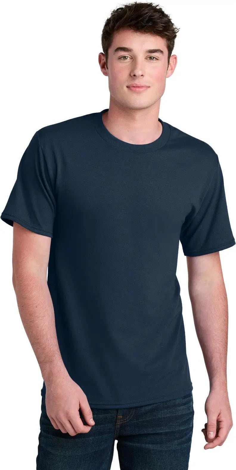 Port & Company Pc01 co Core Blend Recycled Tee - Navy