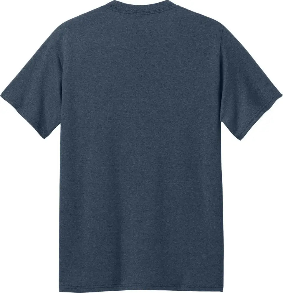 Port & Company Pc01 co Core Blend Recycled Tee - Navy Blue Heather - Adult s