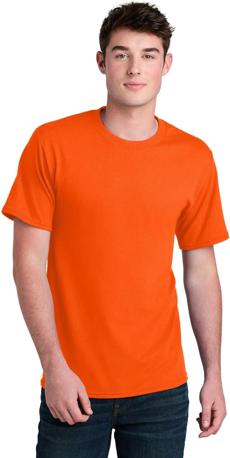 Port & Company Pc01 co Core Blend Recycled Tee - S. Orange - Adult s
