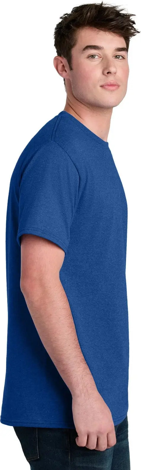 Port & Company Pc01 co Core Blend Recycled Tee - True Royal Heather