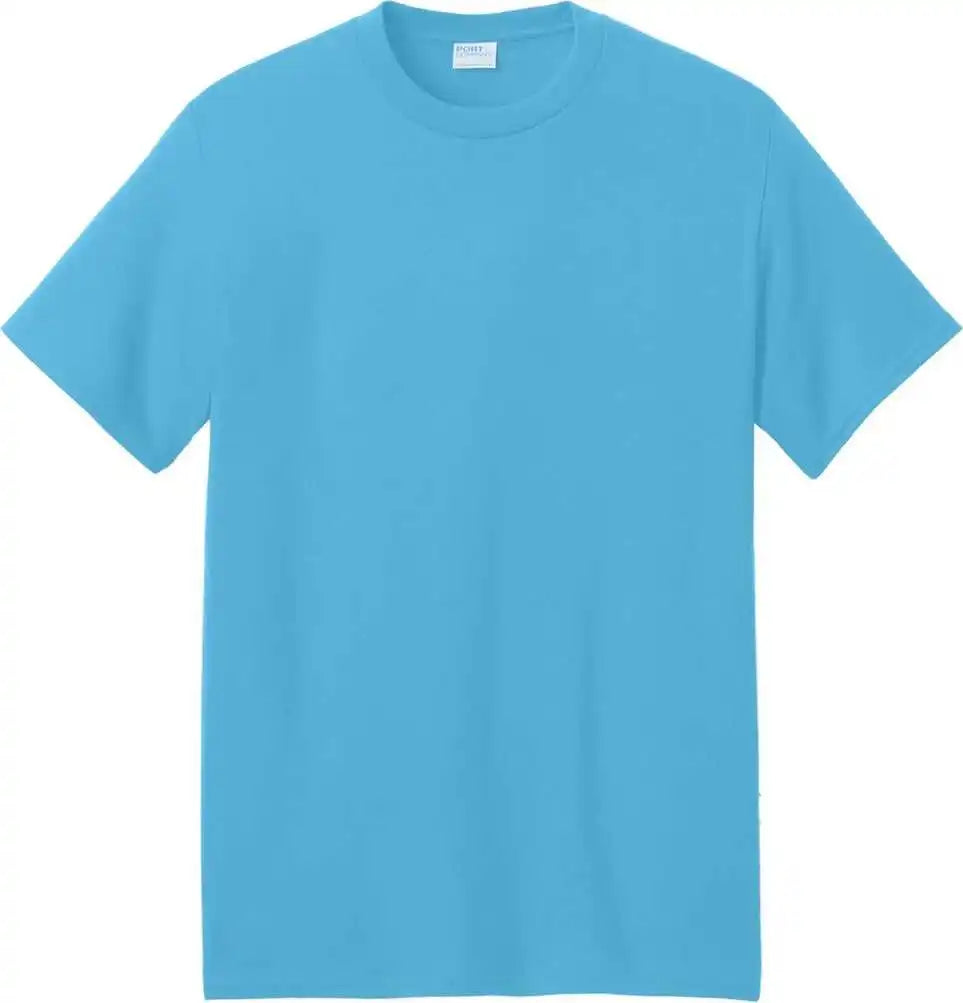Port & Company Pc01 Core Blend Recycled Tee - Aquatic Blue
