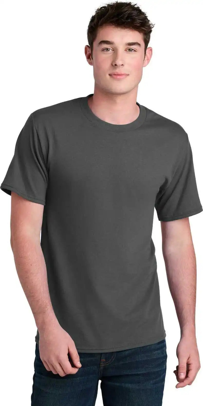 Port &amp; Company Pc01 Core Blend Recycled Tee Charcoal