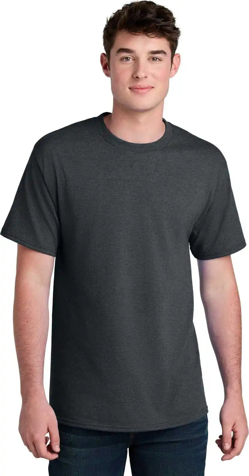 Port & Company Pc01 Core Blend Recycled Tee - Dark Heather Grey