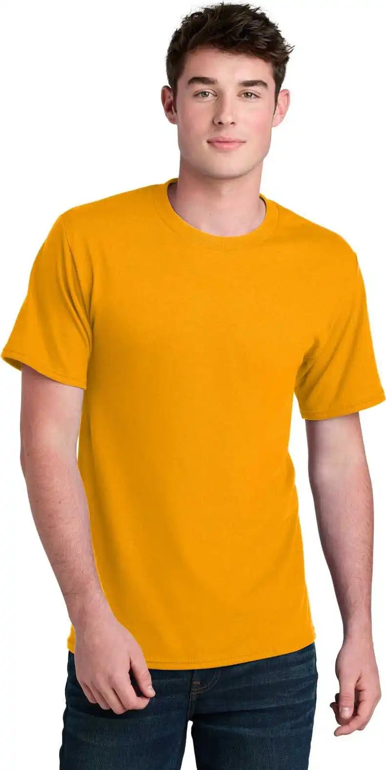 Port &amp; Company Pc01 Core Blend Recycled Tee Gold