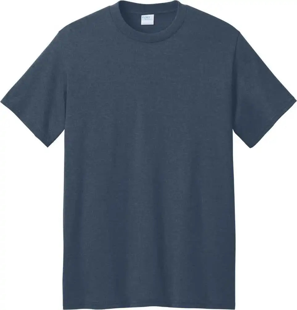 Port & Company Pc01 Core Blend Recycled Tee Nvybluhthr