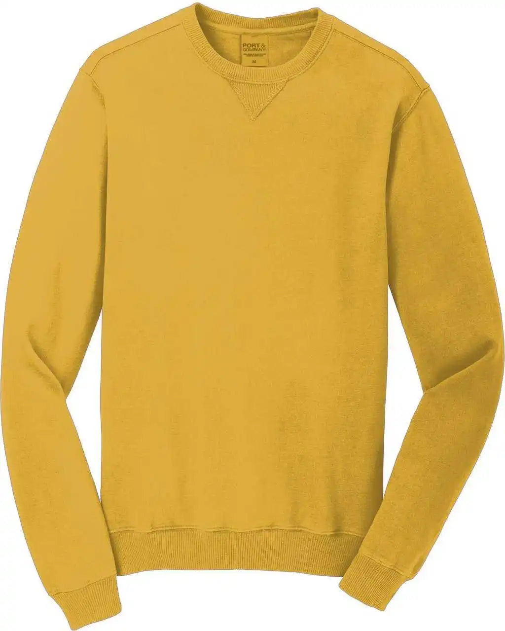Port & Company Pc098 Beach Wash Garment-dyed Crewneck Sweatshirt - Dijon