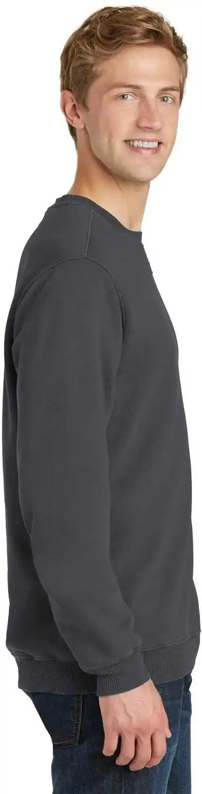 Port &amp; Company Pc098 Beach Wash Garment Dyed Sweatshirt Coal