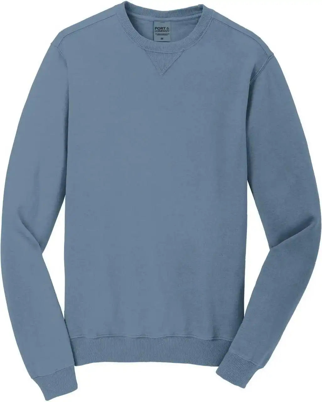 Port & Company Pc098 Beach Wash Garment-dyed Sweatshirt - Denim Blue