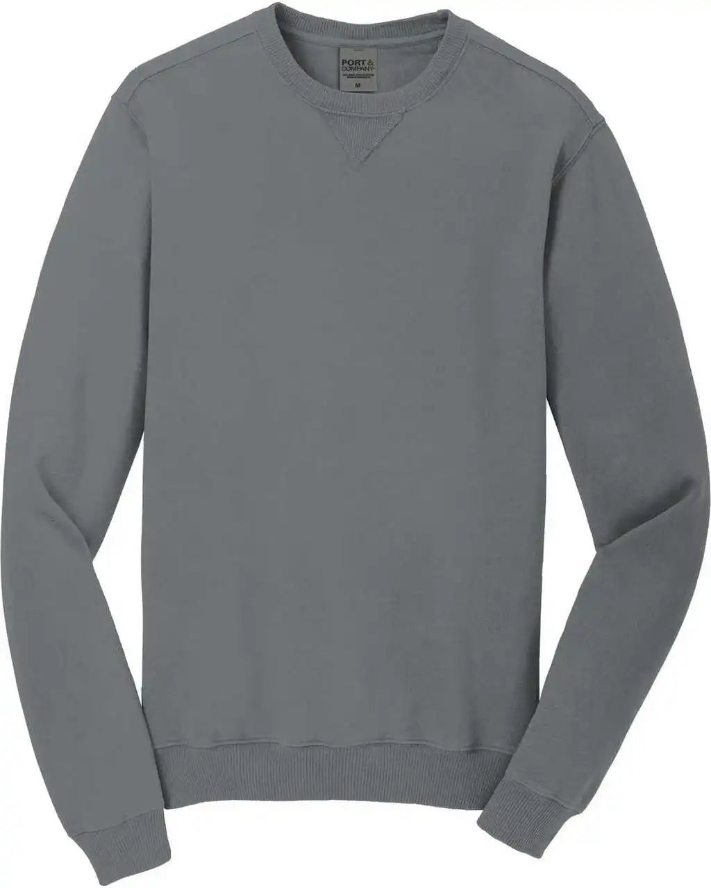 Port & Company Pc098 Beach Wash Garment-dyed Sweatshirt - Pewter