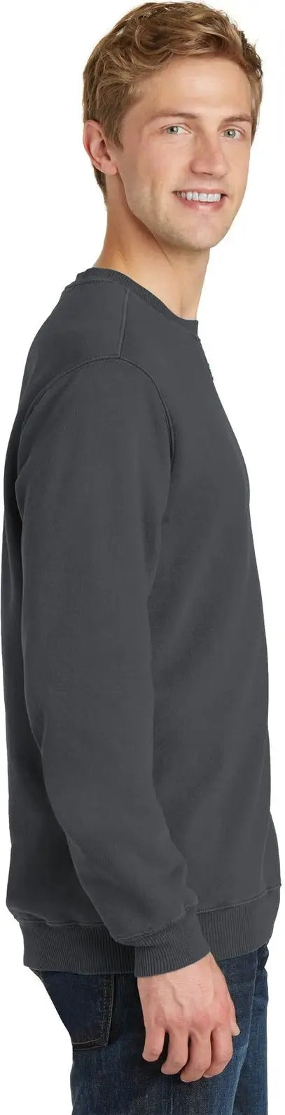 Port & Company Pc098 co Beach Wash Garment-dyed Crewneck Sweatshirt - Coal