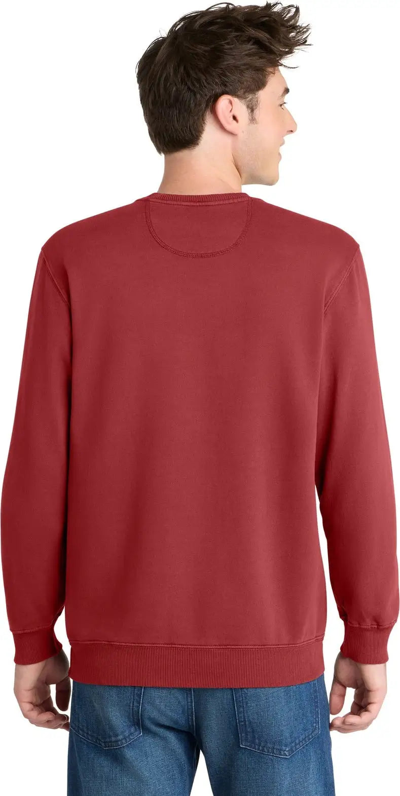 Port & Company Pc098 co Beach Wash Garment-dyed Crewneck Sweatshirt - Red Rock