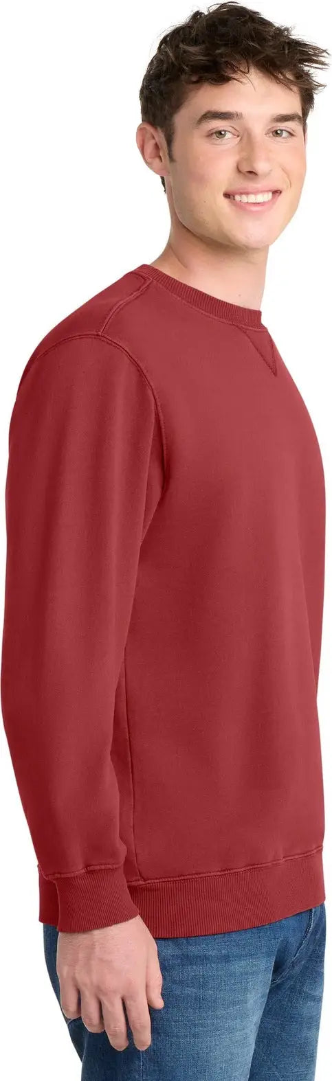 Port & Company Pc098 co Beach Wash Garment-dyed Crewneck Sweatshirt - Red Rock