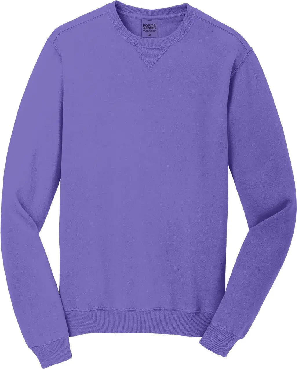 Port & Company Pc098 co Beach Wash Garment-dyed Crewneck Sweatshirt - Amethyst