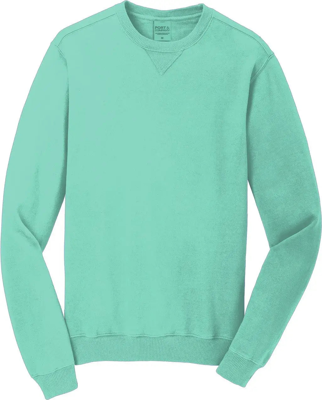 Port & Company Pc098 co Beach Wash Garment-dyed Crewneck Sweatshirt - Cool Mint