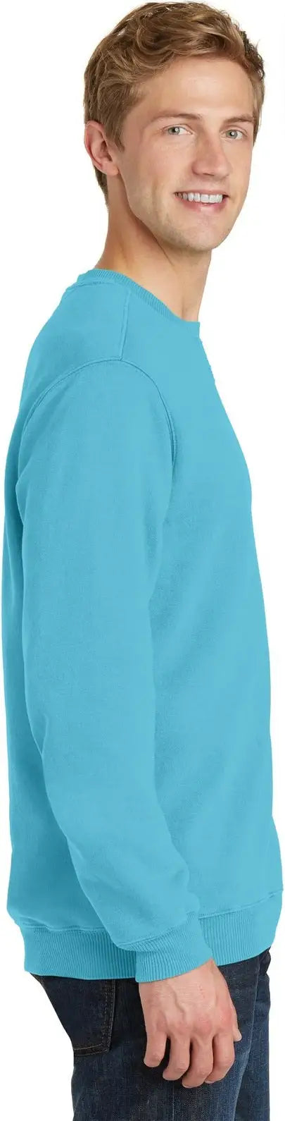 Port & Company Pc098 co Beach Wash Garment-dyed Crewneck Sweatshirt - Tidal Wave