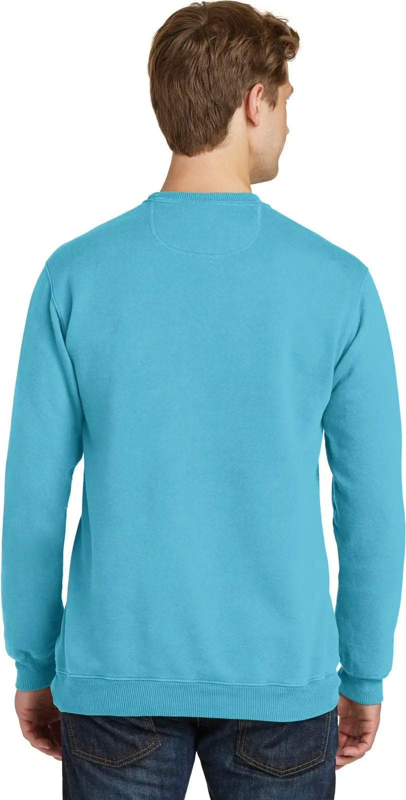 Port & Company Pc098 co Beach Wash Garment-dyed Crewneck Sweatshirt - Tidal Wave