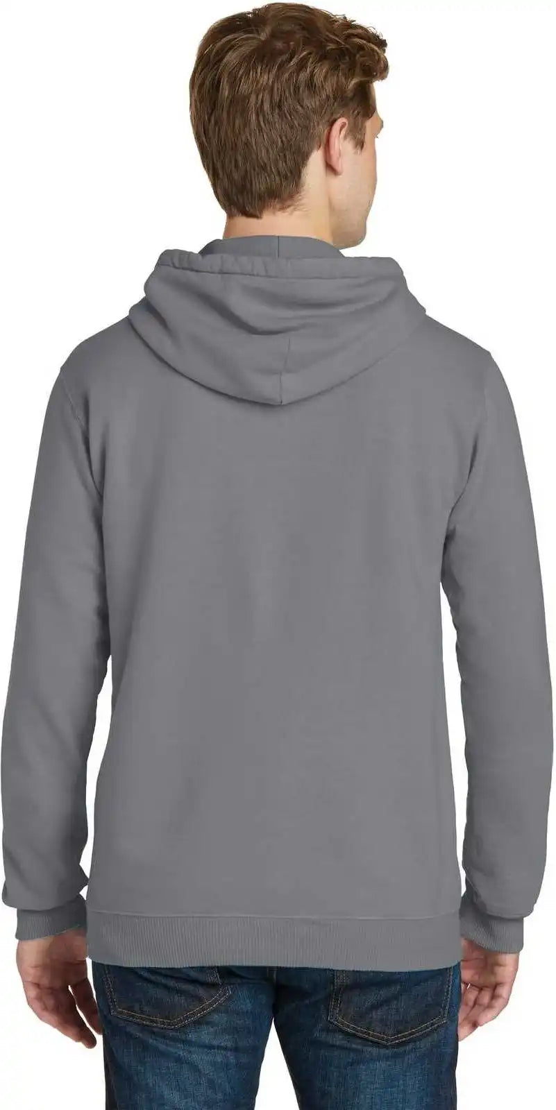 Port & Company Pc098h Beach Wash Garment-dyed Pullover Hooded Sweatshirt - Coal