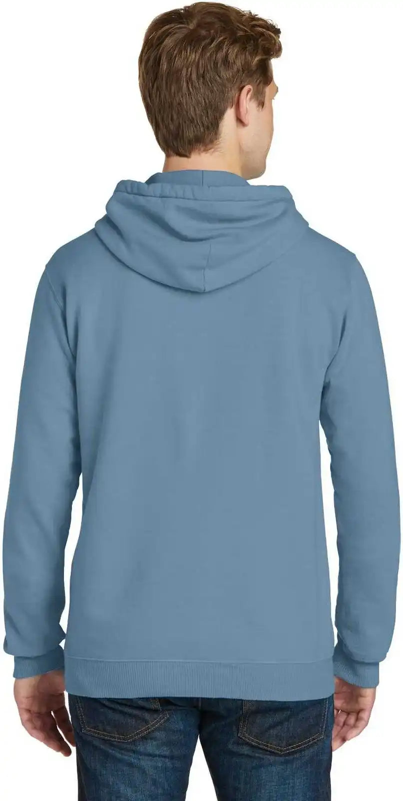 Port &amp; Company Pc098h Beach Wash Garment Dyed Pullover Hooded Sweatshirt Mist