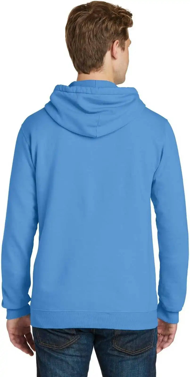 Port &amp; Company Pc098h Beach Wash Garment-dyed Pullover Hooded Sweatshirt - Blue Moon