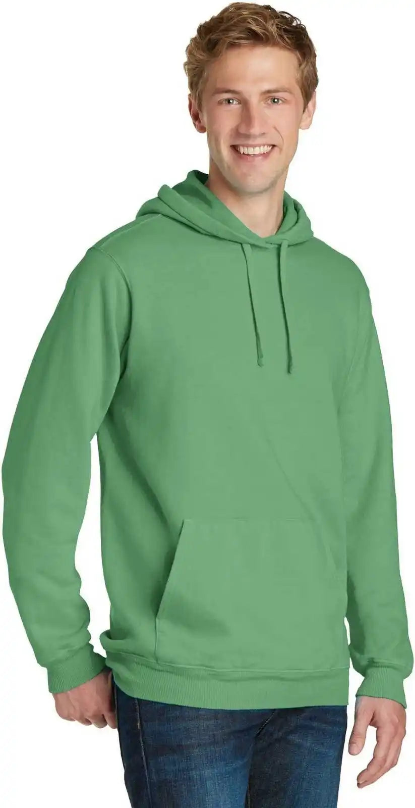 Port & Company Pc098h Beach Wash Garment-dyed Pullover Hooded Sweatshirt - Safari