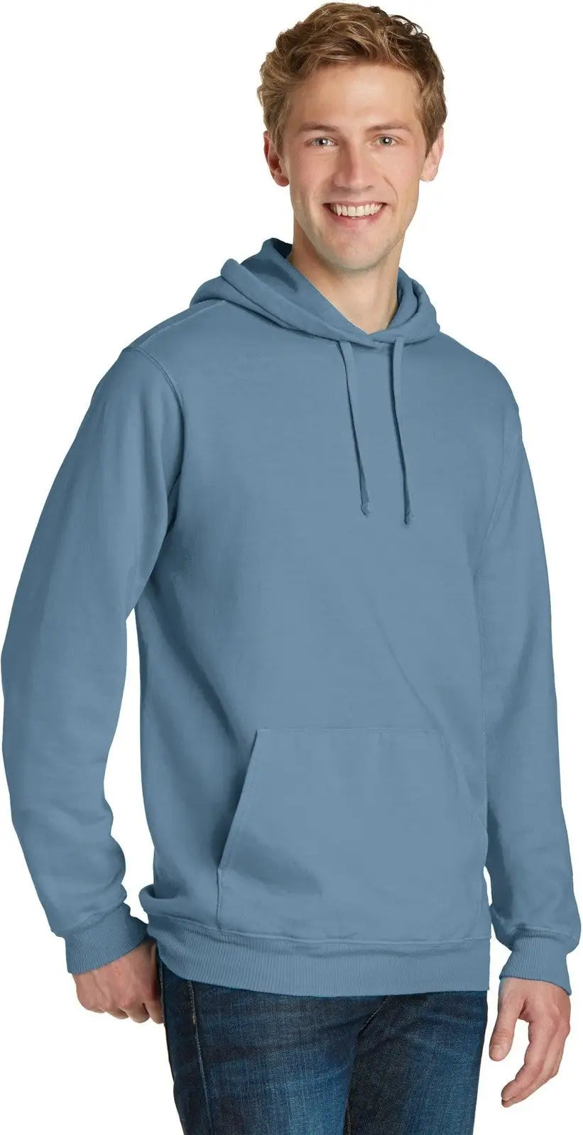 Port & Company Pc098h co Beach Wash Garment-dyed Pullover Hooded Sweatshirt - Mist