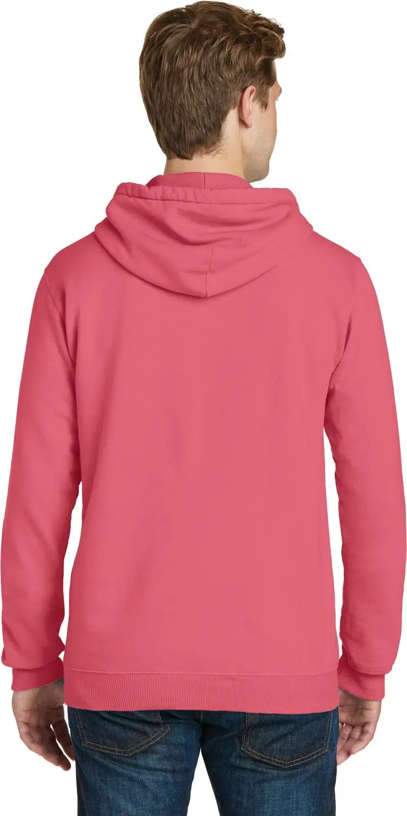 Port & Company Pc098h co Beach Wash Garment-dyed Pullover Hooded Sweatshirt - Fruit Punch