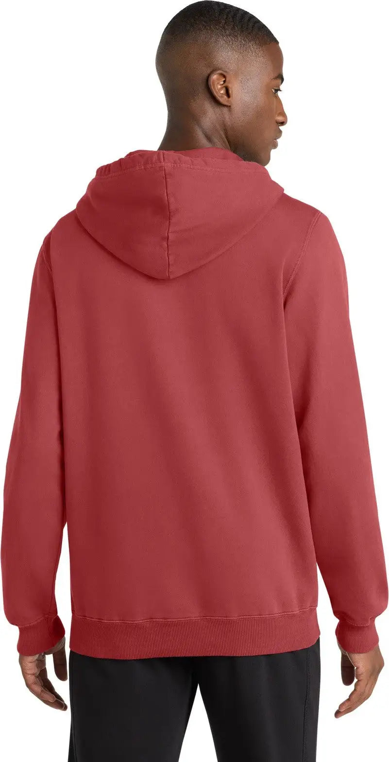 Port & Company Pc098h co Beach Wash Garment-dyed Pullover Hooded Sweatshirt - Red Rock