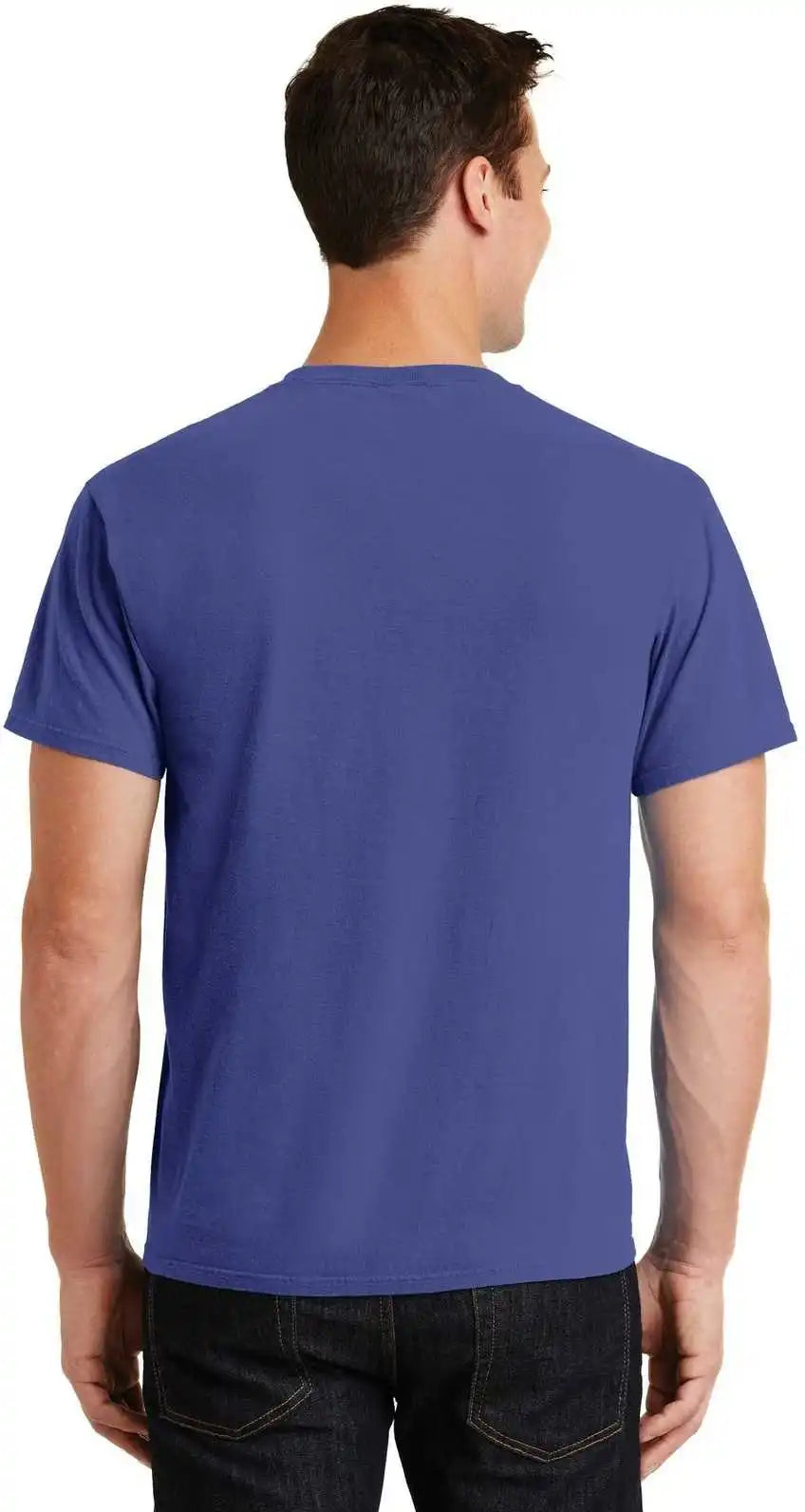 Port & Company Pc099 Beach Wash Garment-dyed Tee - Blue Iris