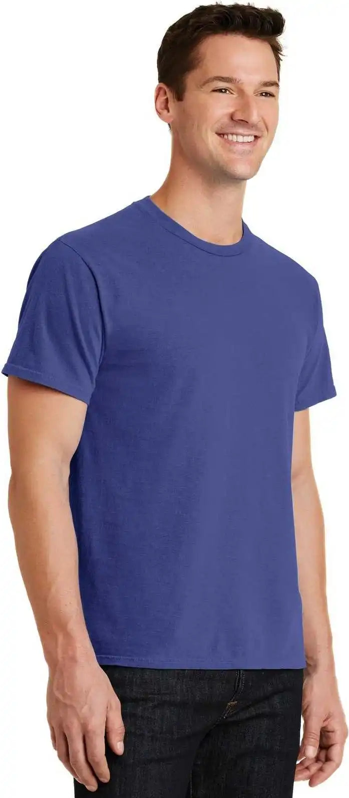 Port &amp; Company Pc099 Beach Wash Garment-dyed Tee - Blue Iris