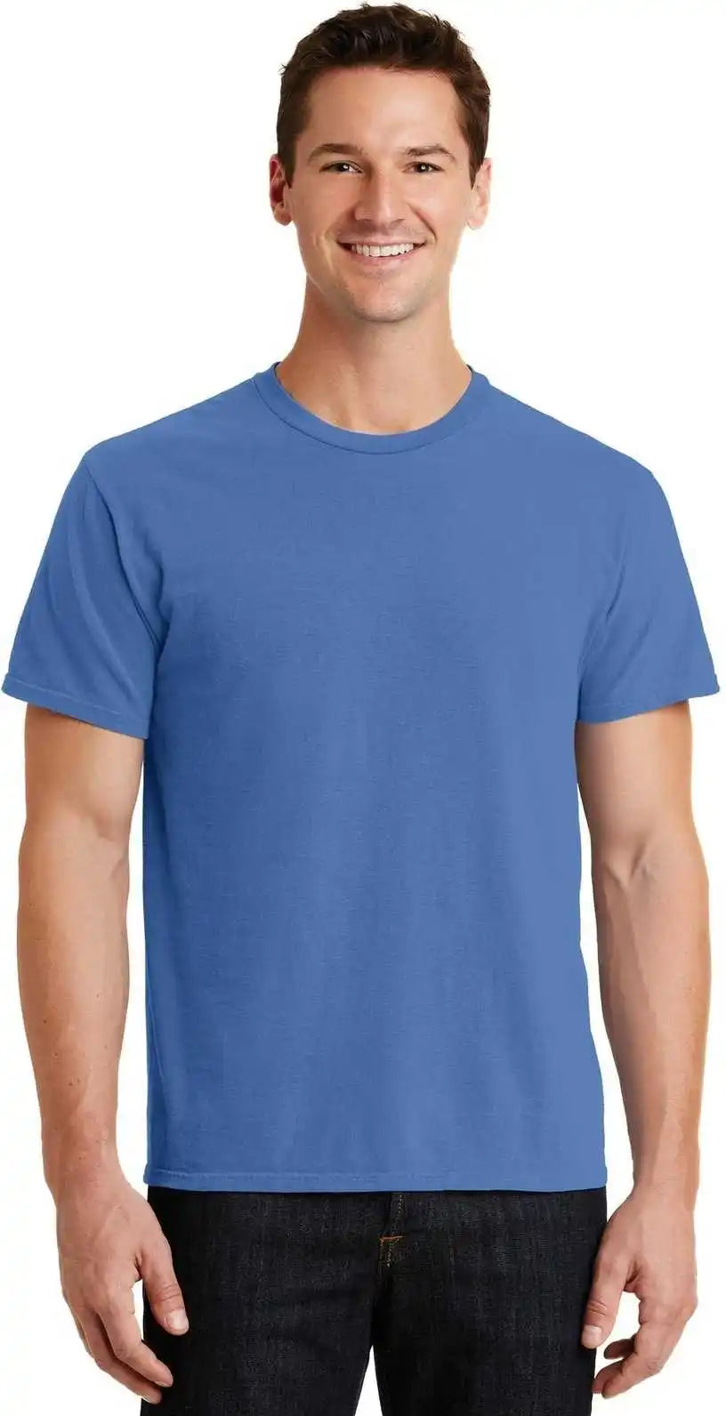 Port & Company Pc099 Beach Wash Garment-dyed Tee - Blue Moon