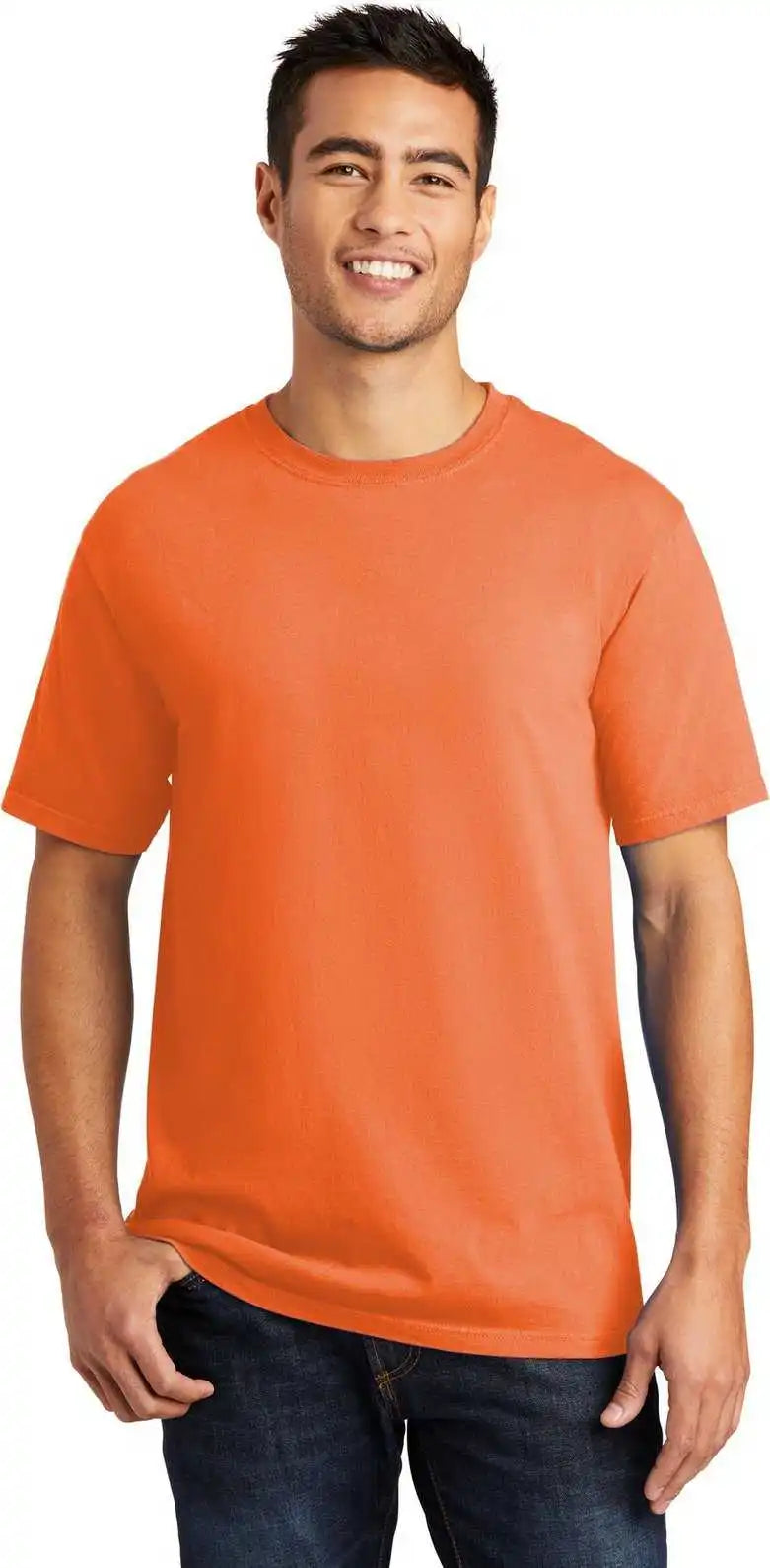 Port &amp; Company Pc099 Beach Wash Garment-dyed Tee - Cantaloupe