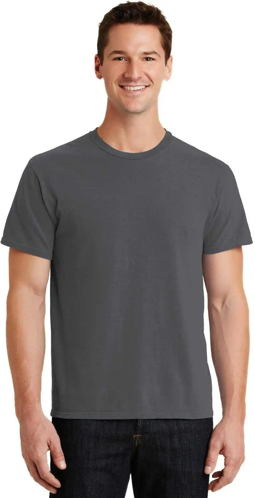 Port &amp; Company Pc099 Beach Wash Garment Dyed Tee Coal