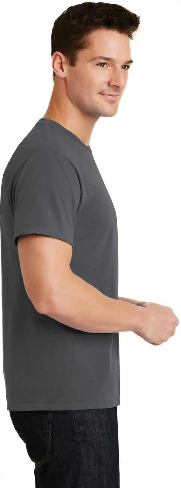 Port &amp; Company Pc099 Beach Wash Garment Dyed Tee Coal
