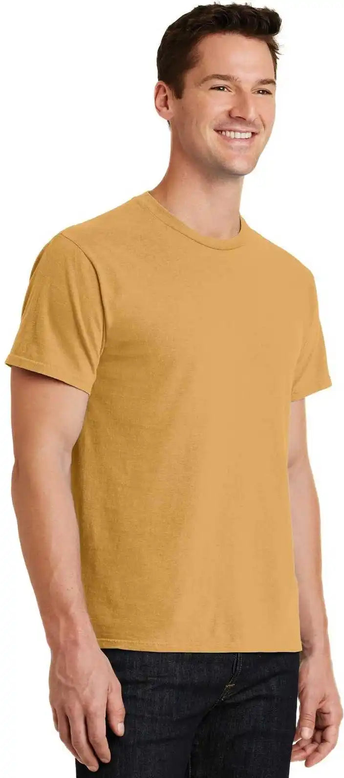 Port &amp; Company Pc099 Beach Wash Garment-dyed Tee - Dijon
