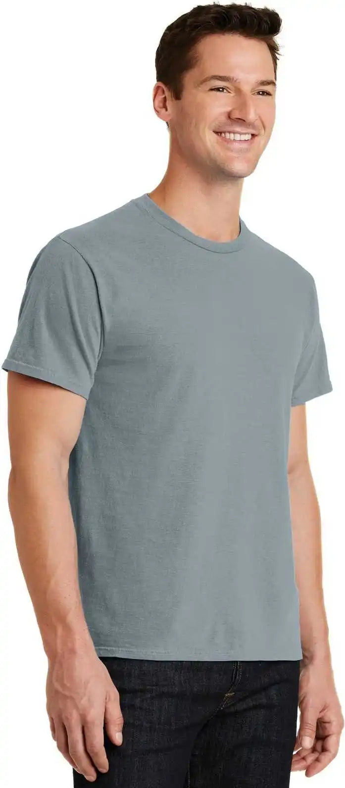Port &amp; Company Pc099 Beach Wash Garment Dyed Tee Dove Gray